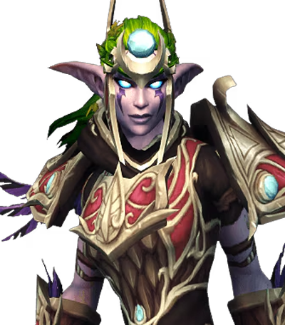 Personnage elfe de la nuit de World of Warcraft