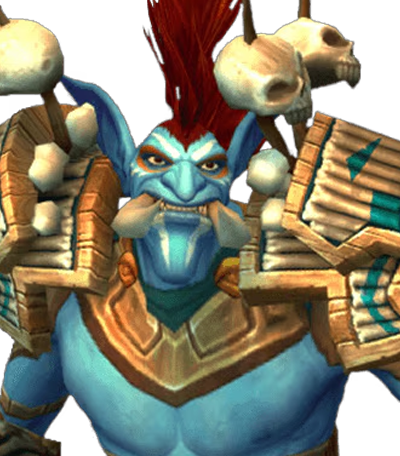Personnage troll de World of Warcraft